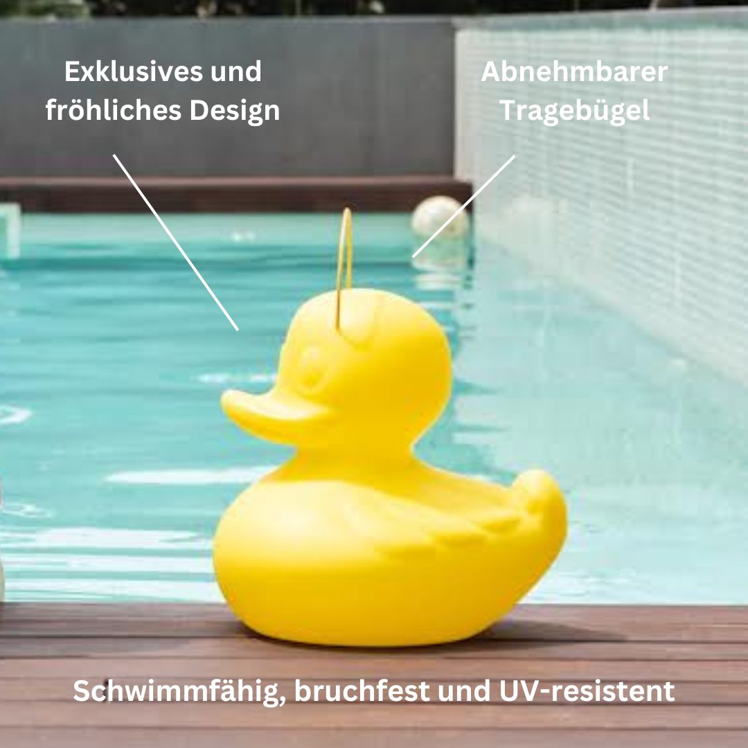 DUCK-DUCK lamp S - Schwimmleuchte 30cm in Gelb von Goodnight light