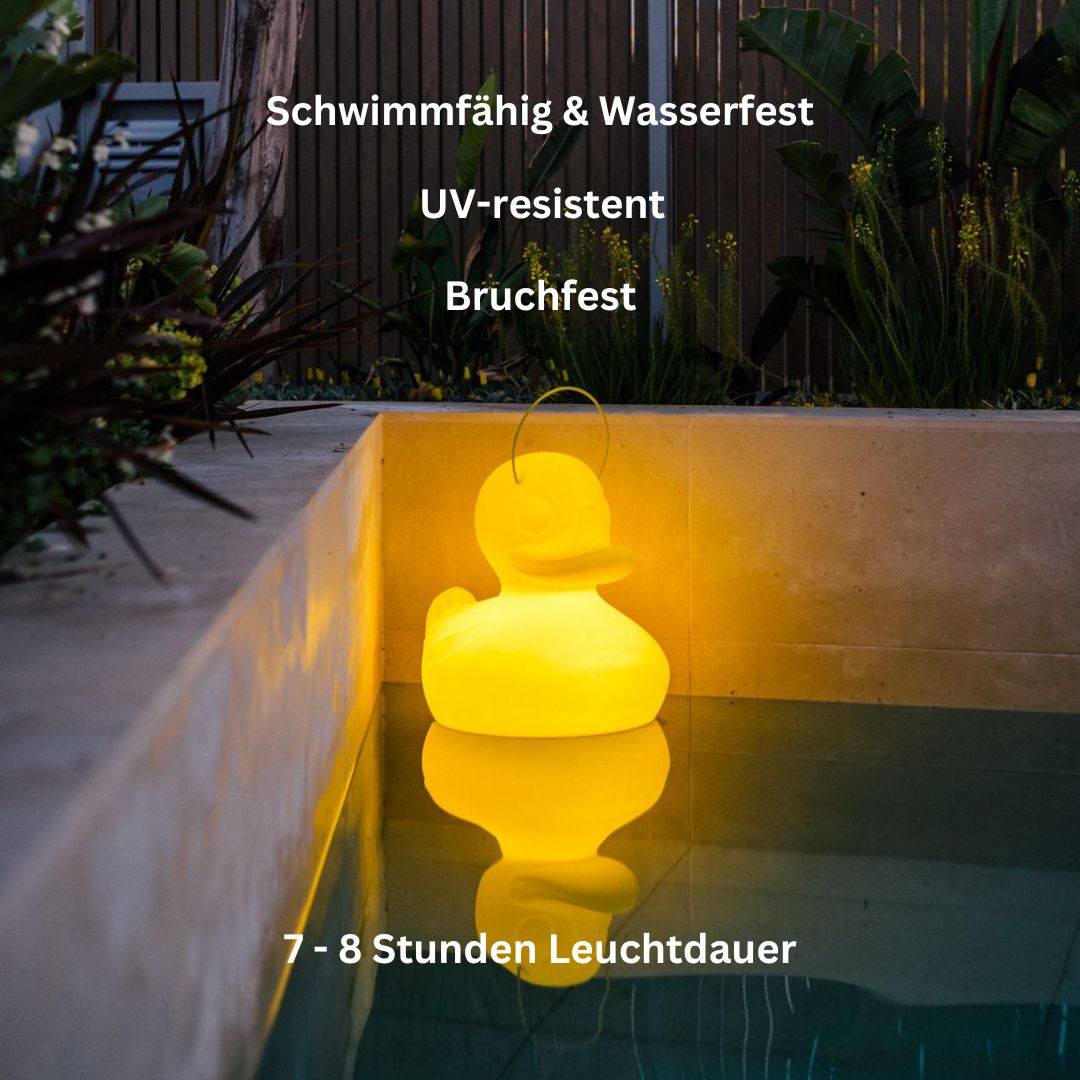 DUCK-DUCK lamp XL Schwimmleuchte - 51cm in Gelb von Goodnight light