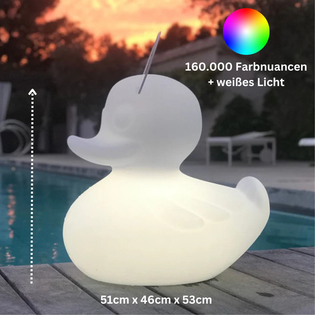 DUCK-DUCK lamp XL - Schwimmleuchte, Farbwechsel 51cm hoch von Goodnight light