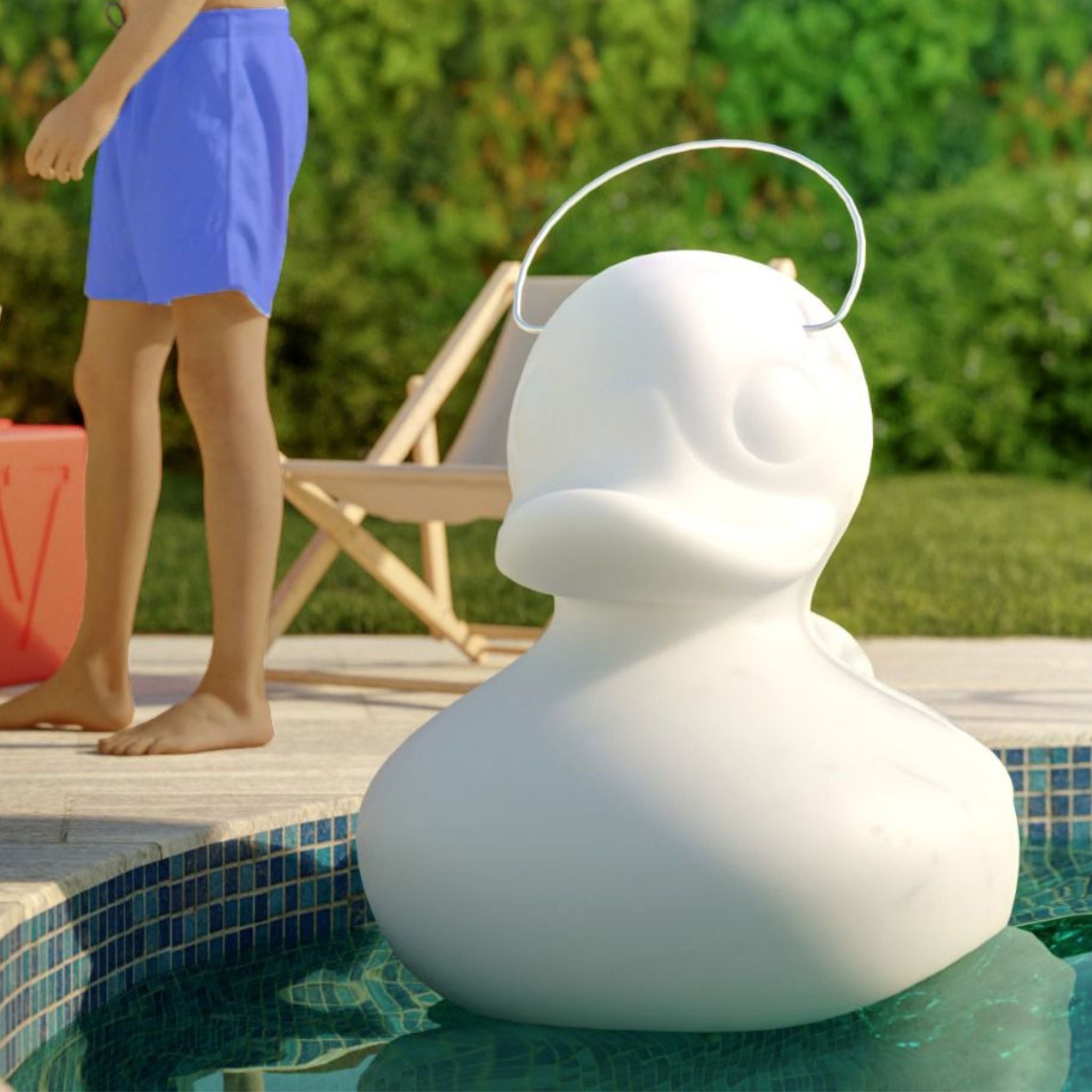 MEGA-DUCK lamp Schwimmente in Weiß von Goodnight light