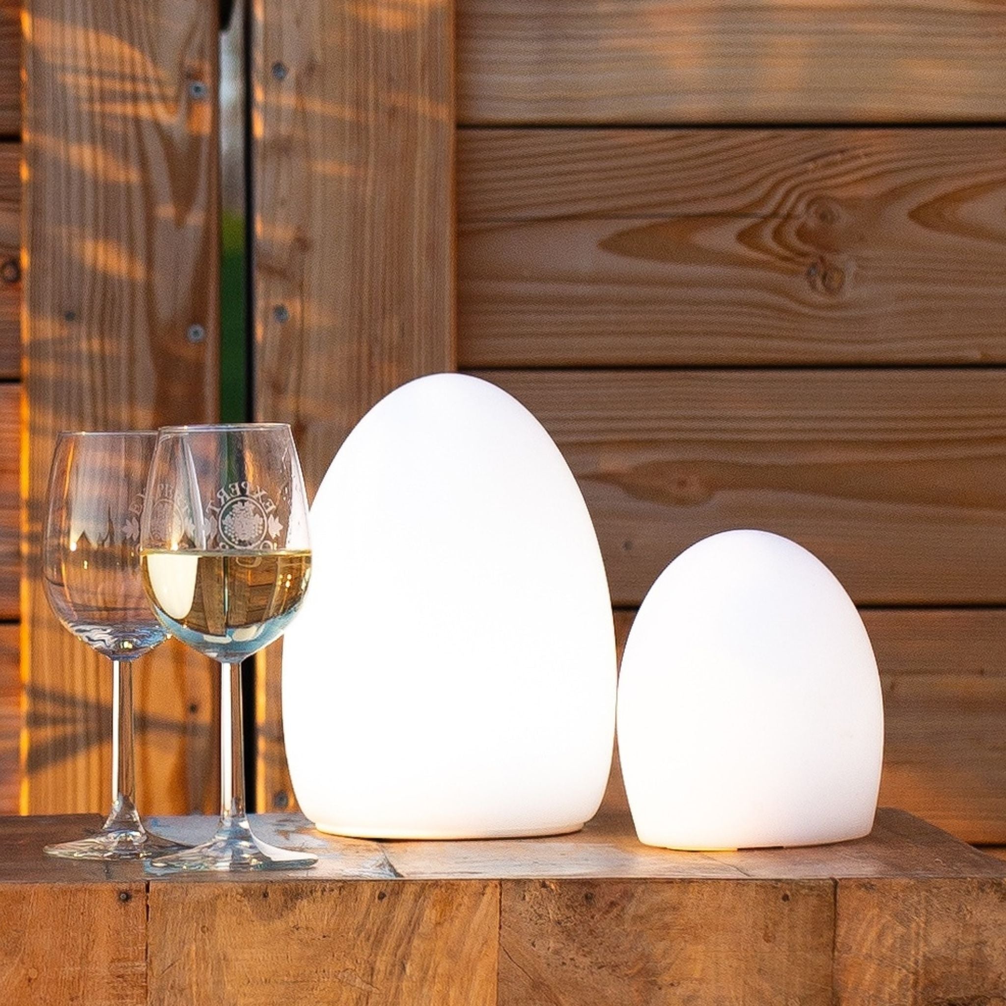 EGG - kabellose, bruchfeste Tischleuchte App-Steuerung von Smart and Green