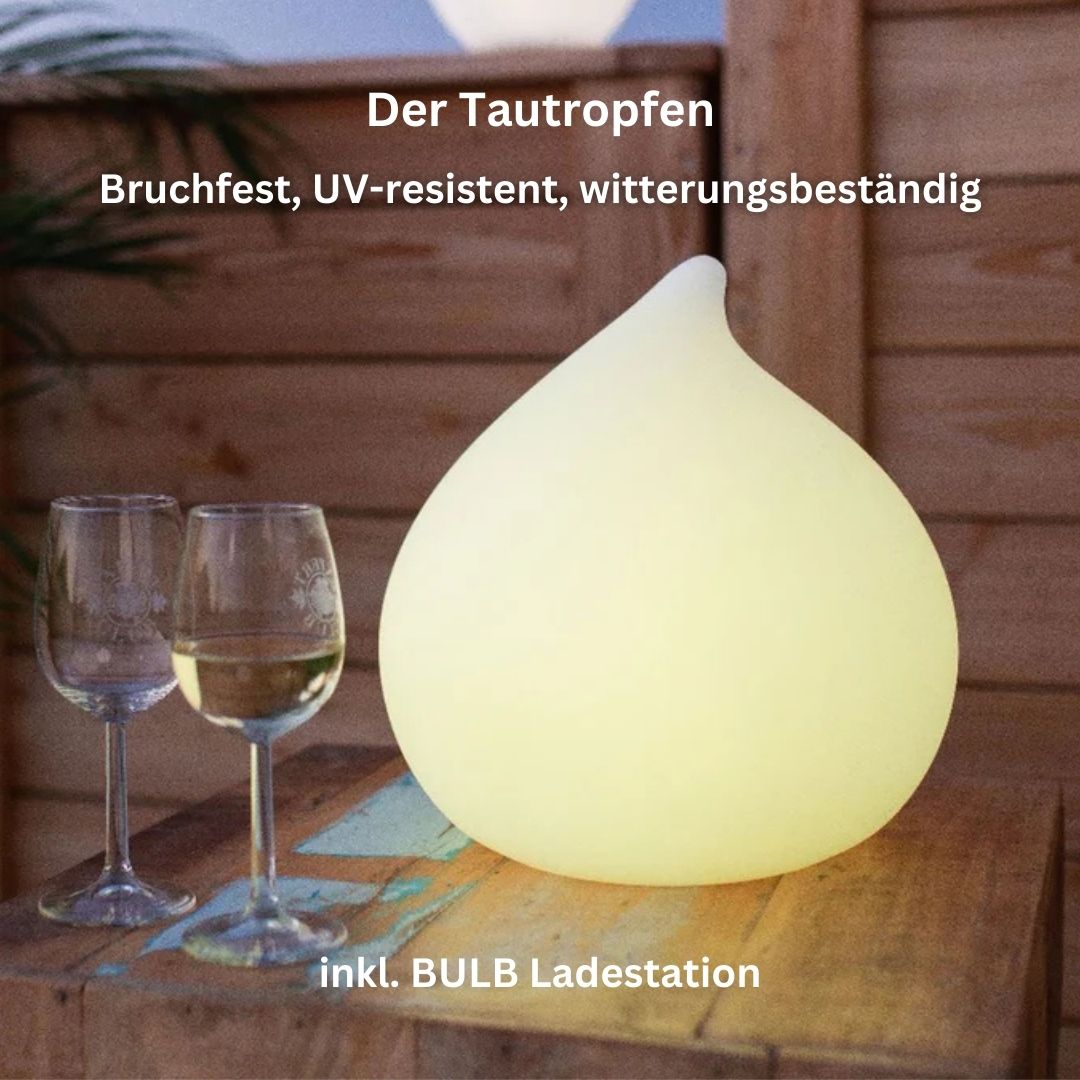 DEW -kabellose, schwimmfähige Designleuchte von Smart and Green