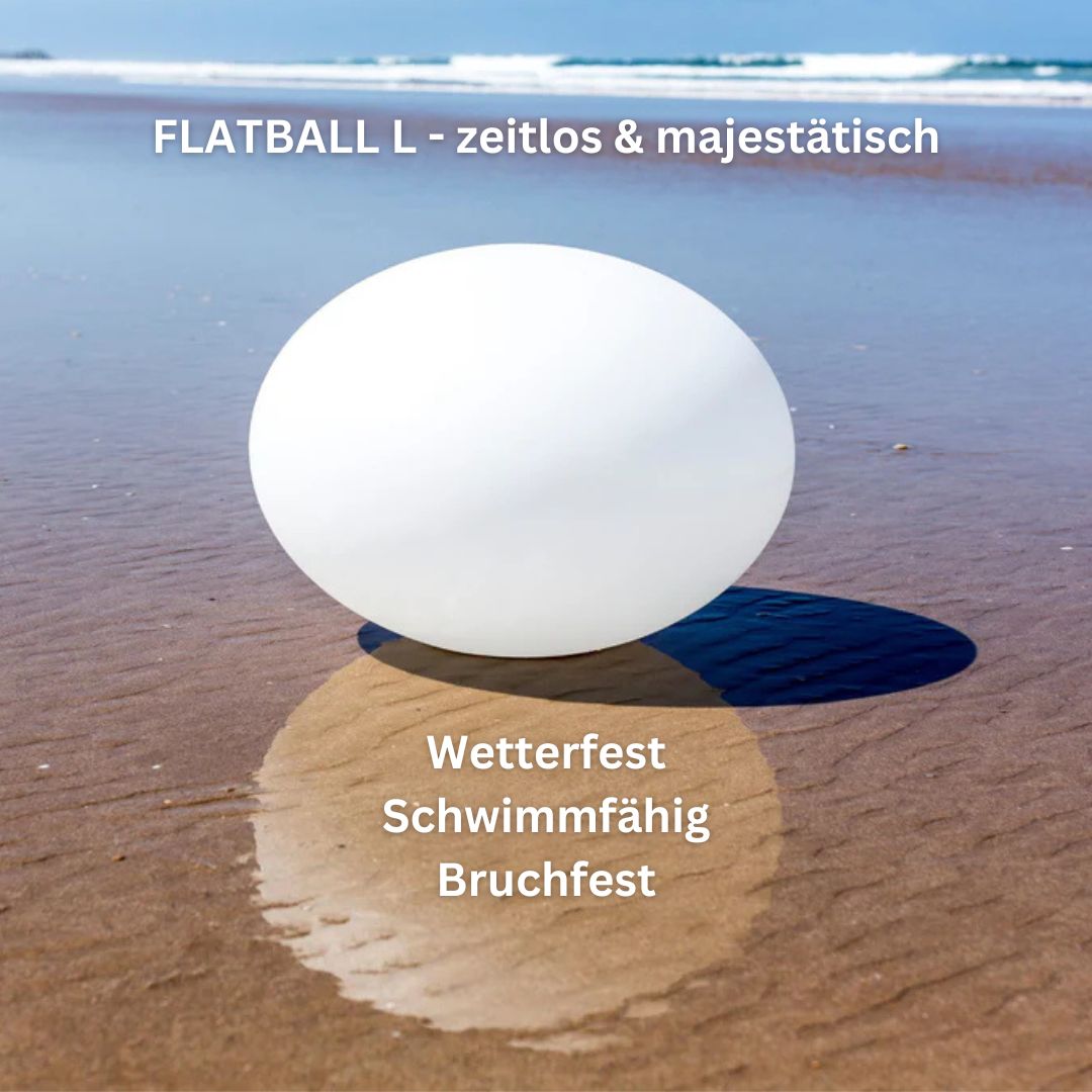 FLATBALL L Pool Leuchte mit APP Steuerung Ø50x36cm von smart and Green
