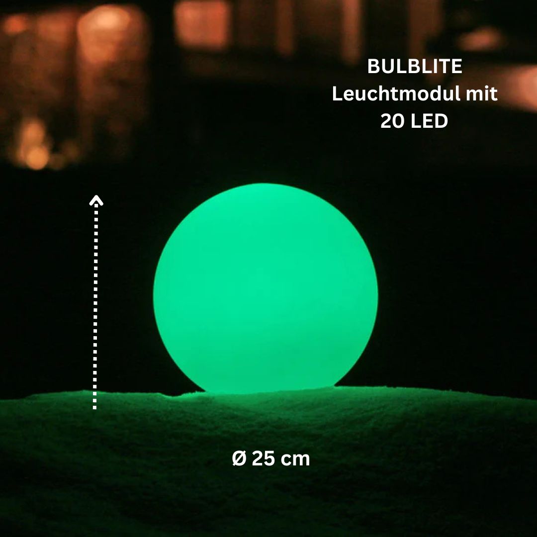 PEARL kabellose Outdoor-Lichtkugel Ø 25cm, schwimmfähig von Smart and Green