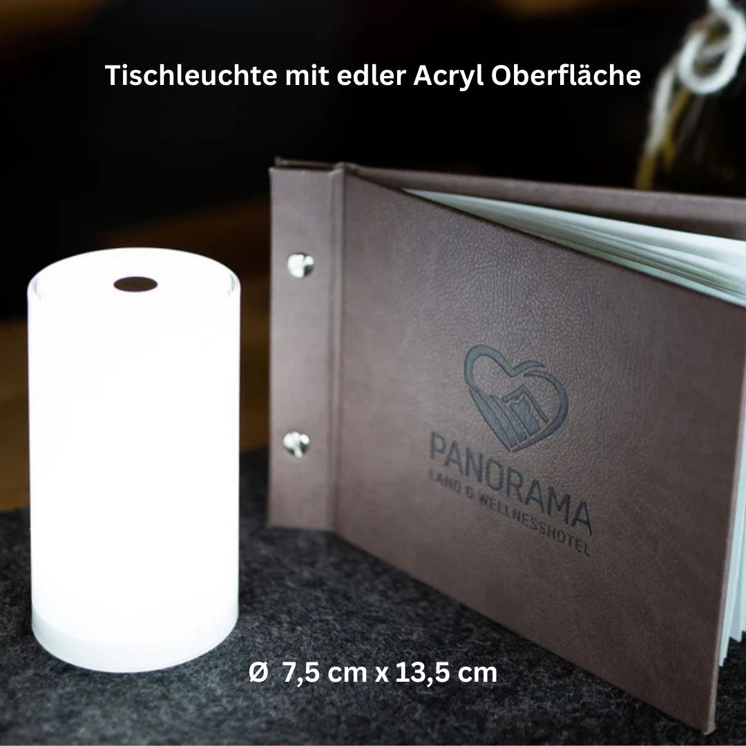 TUB 6er Set, kabellose, elegante Tischleuchten, Farbwechsel von Smart and Green