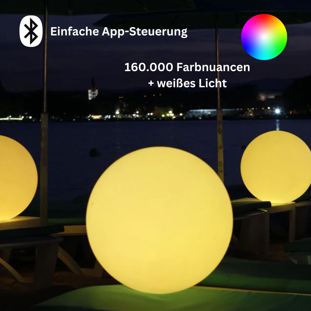 GLOBE kabellose, Outdoor Lichtkugel Ø50cm von Smart and Green