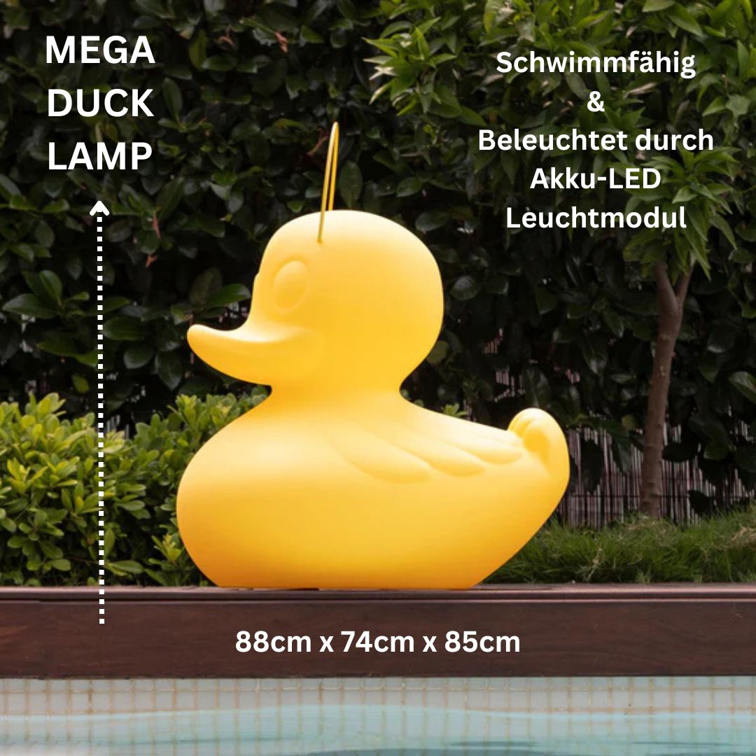 MEGA-DUCK lamp Gelb - Höhe 85cm - schwimmfähig von Goodnight light