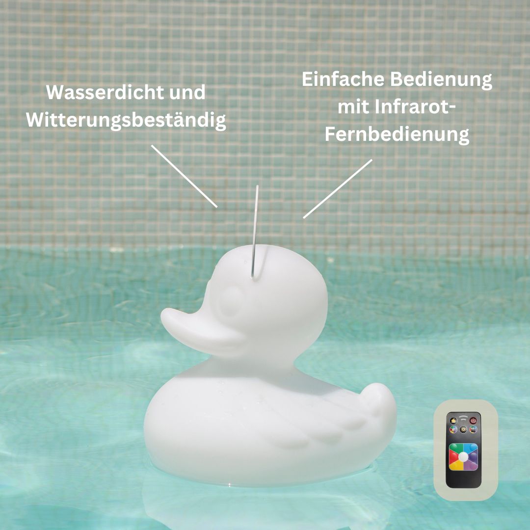 DUCK-DUCK lamp S, Akku-LED Schwimmente von Goodnight light