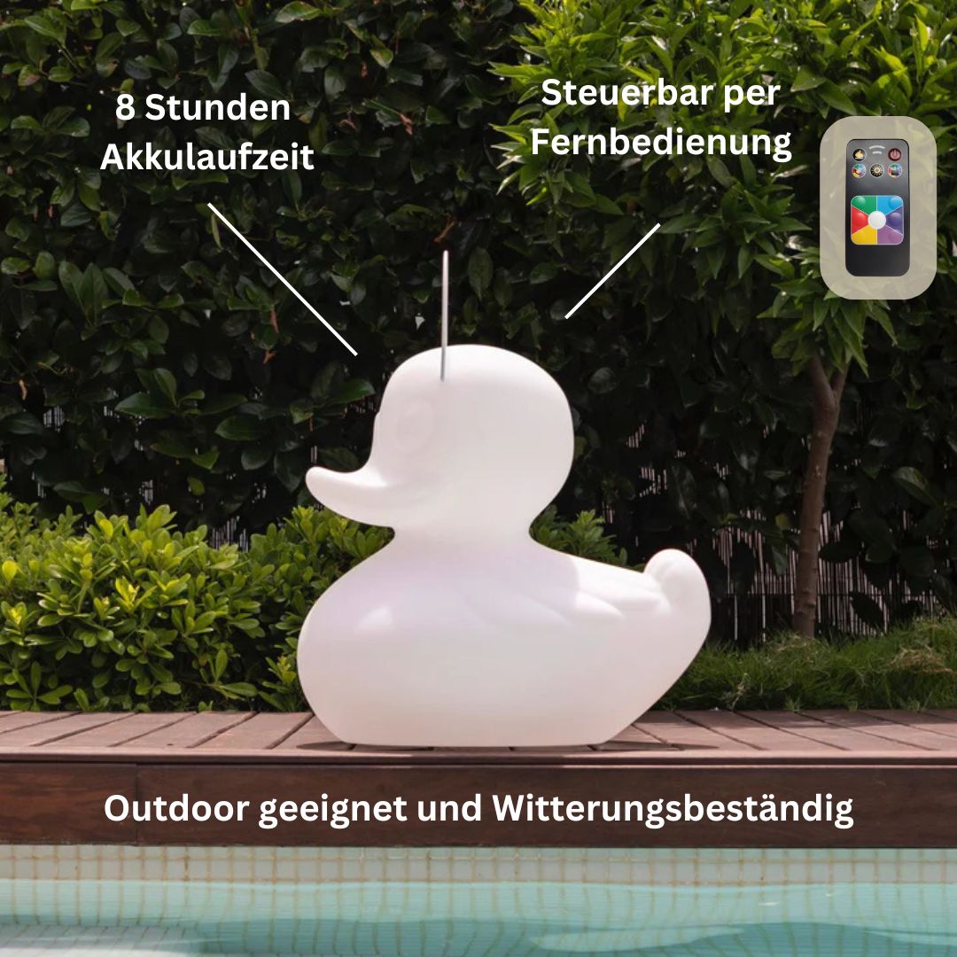 DUCK-DUCK lamp XL - Schwimmleuchte, Farbwechsel 51cm hoch von Goodnight light