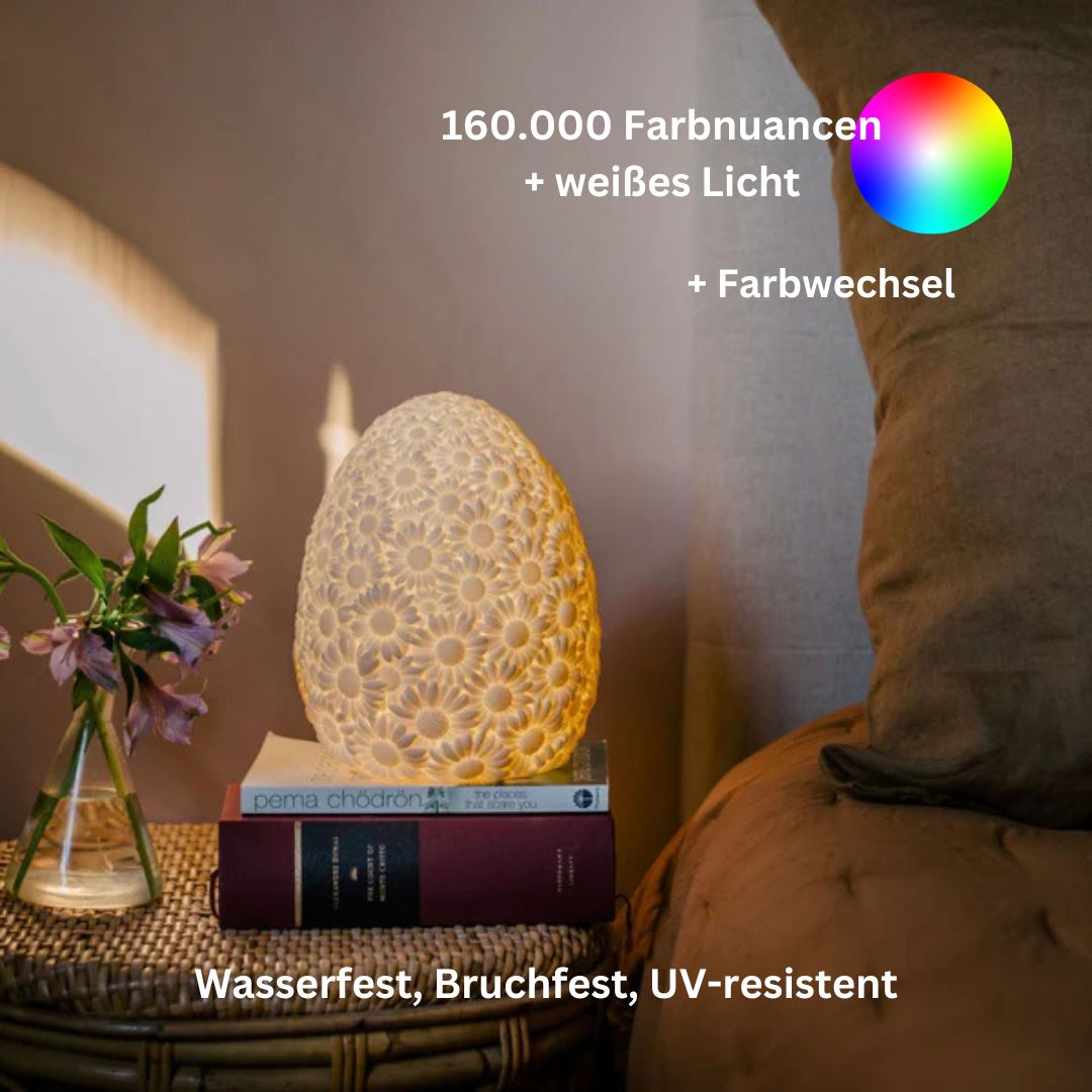 DAISY lamp kreative, kabellose Tischleuchte von Goodnight light  - ivory (cremeweiß)