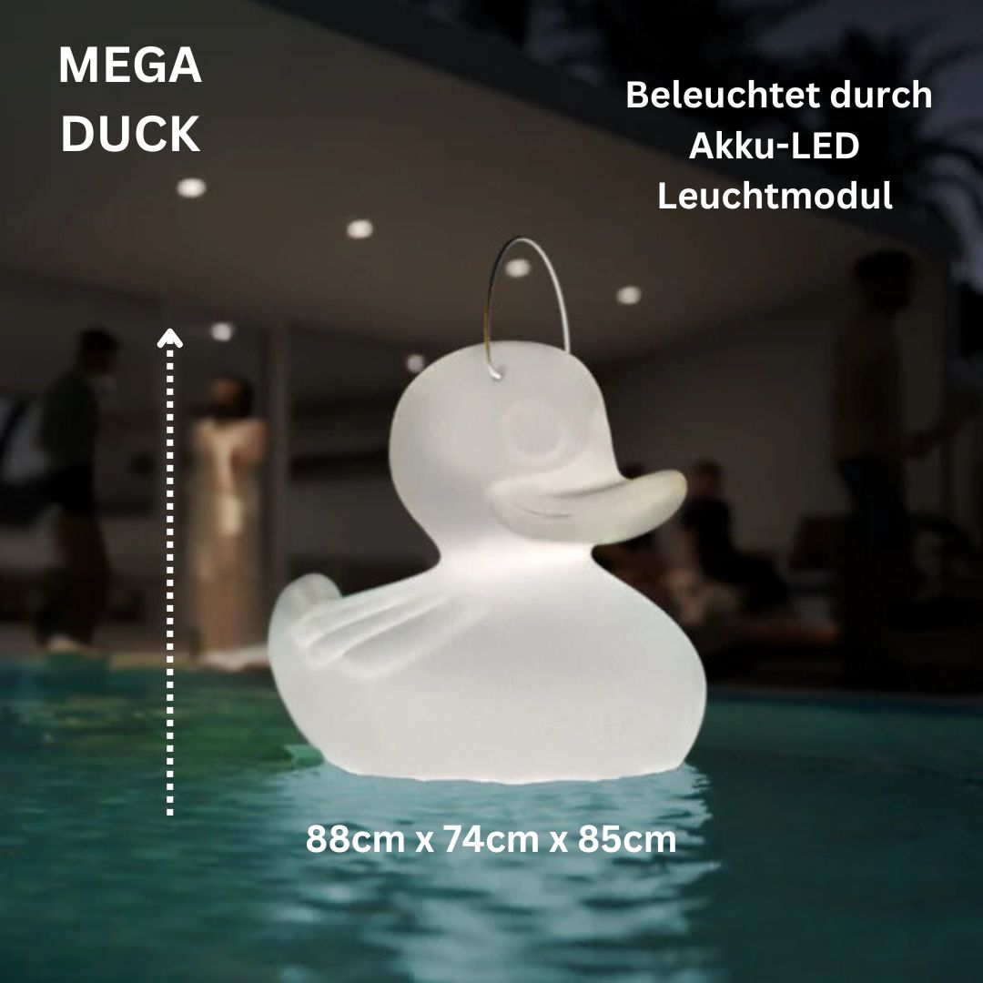 MEGA-DUCK lamp Schwimmente in Weiß von Goodnight light