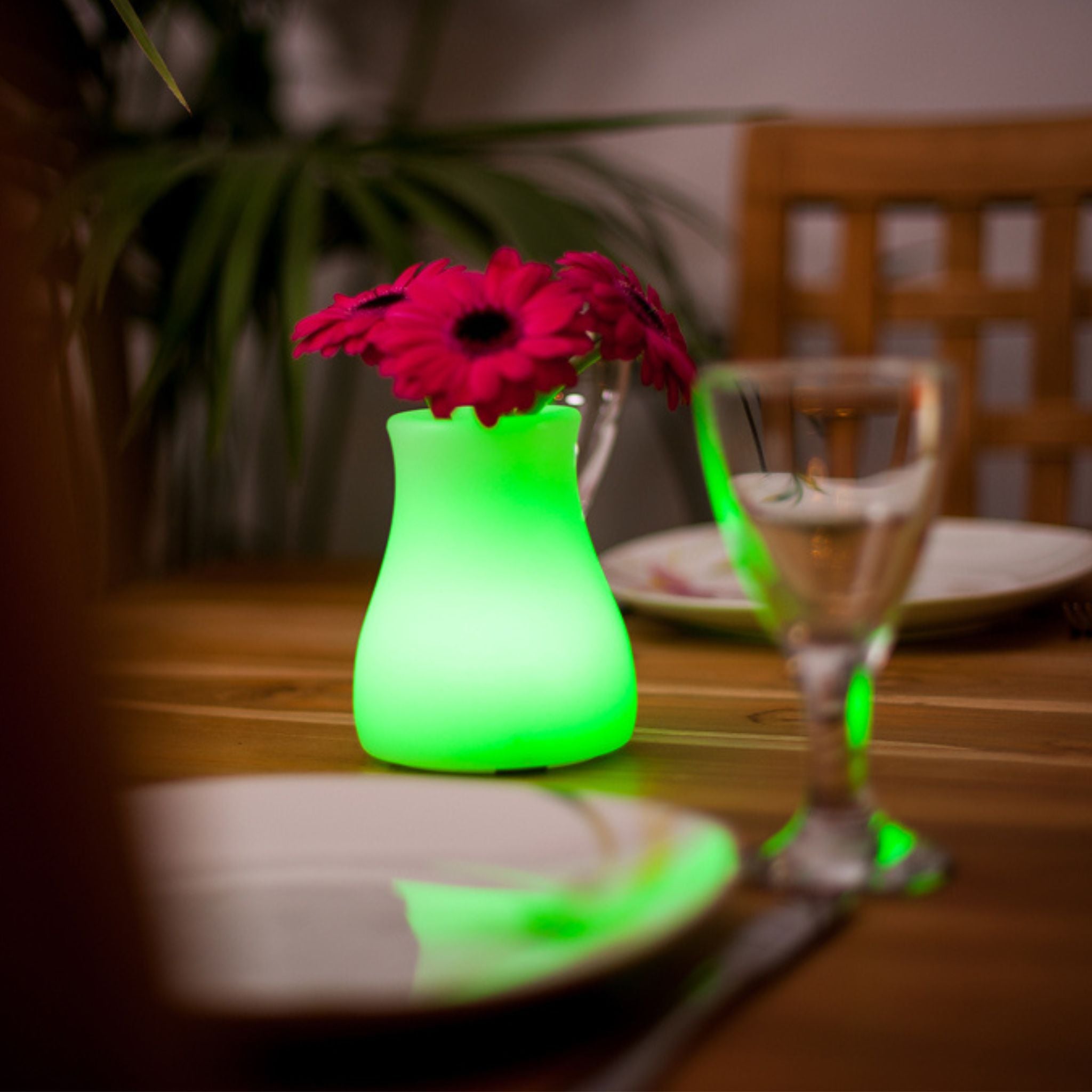 OLIO Akku-LED, bruchfeste, wasserdichte Tischvase von Smart and Green