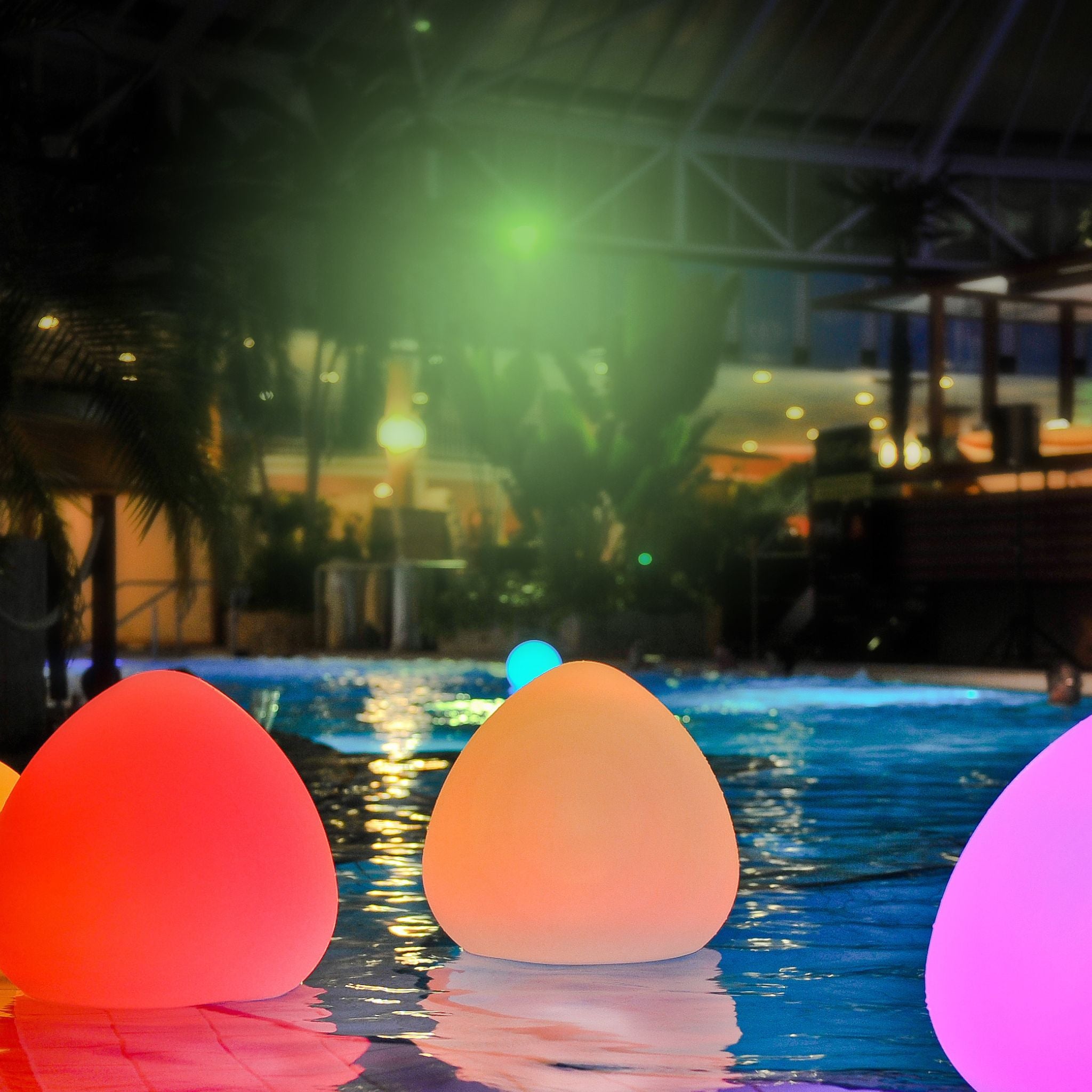 2er Set STONE Schwimmleuchten mit APP Steuerung von Smart and Green