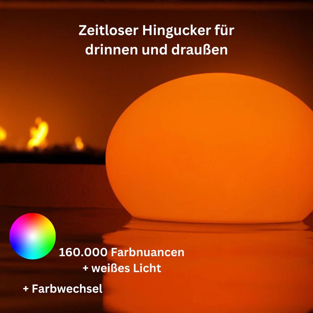 FLATBALL Outdoor Leuchte, kabellos schwimmfähig Ø35cm von Smart and Green